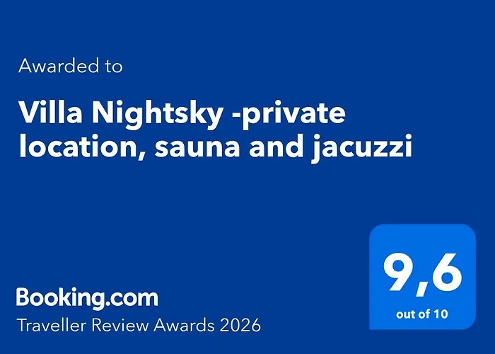 Nightsky -private Location, Sauna And Jacuzzi 빌라
